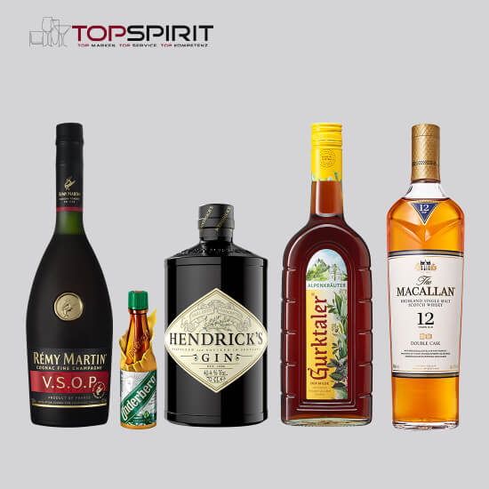 Diverse Produkte aus dem Top Spirit Sortiment