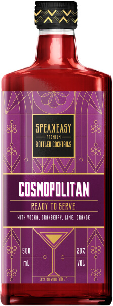 Speakeasy Bottled Cocktails "Cosmopolitan", 500 ml 