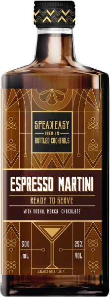 Speakeasy Bottled Cocktails "Espresso Martini", 500 ml 