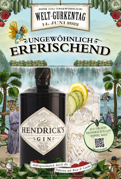 Ungewöhnlich Erfrischend Hendrick's Gin Plakat: die neue Kampagne 2022 
