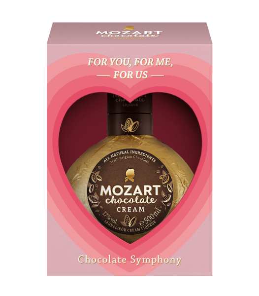 Mozart Chocolate Liqueur Herz Geschenkverpackung für 500ml Flaschen