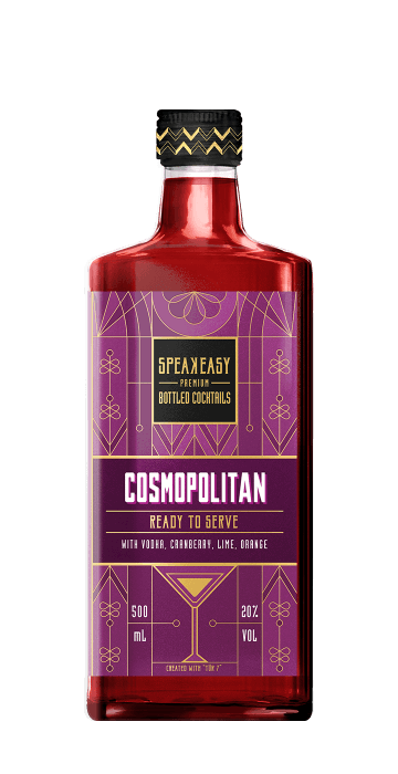 Speakeasy Bottled Cocktail Cosmopolitan Flasche